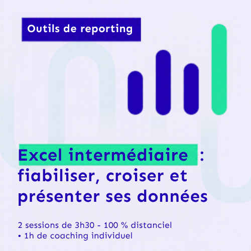 Excel intermédiaire : fiabiliser, croiser et présenter ses données